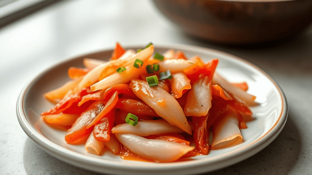Mild Radish Kimchi (Kkakdugi)